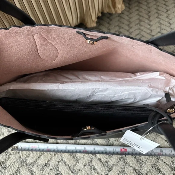 NWT H&M Elegant Black Tote Bag - Picture 5 of 10